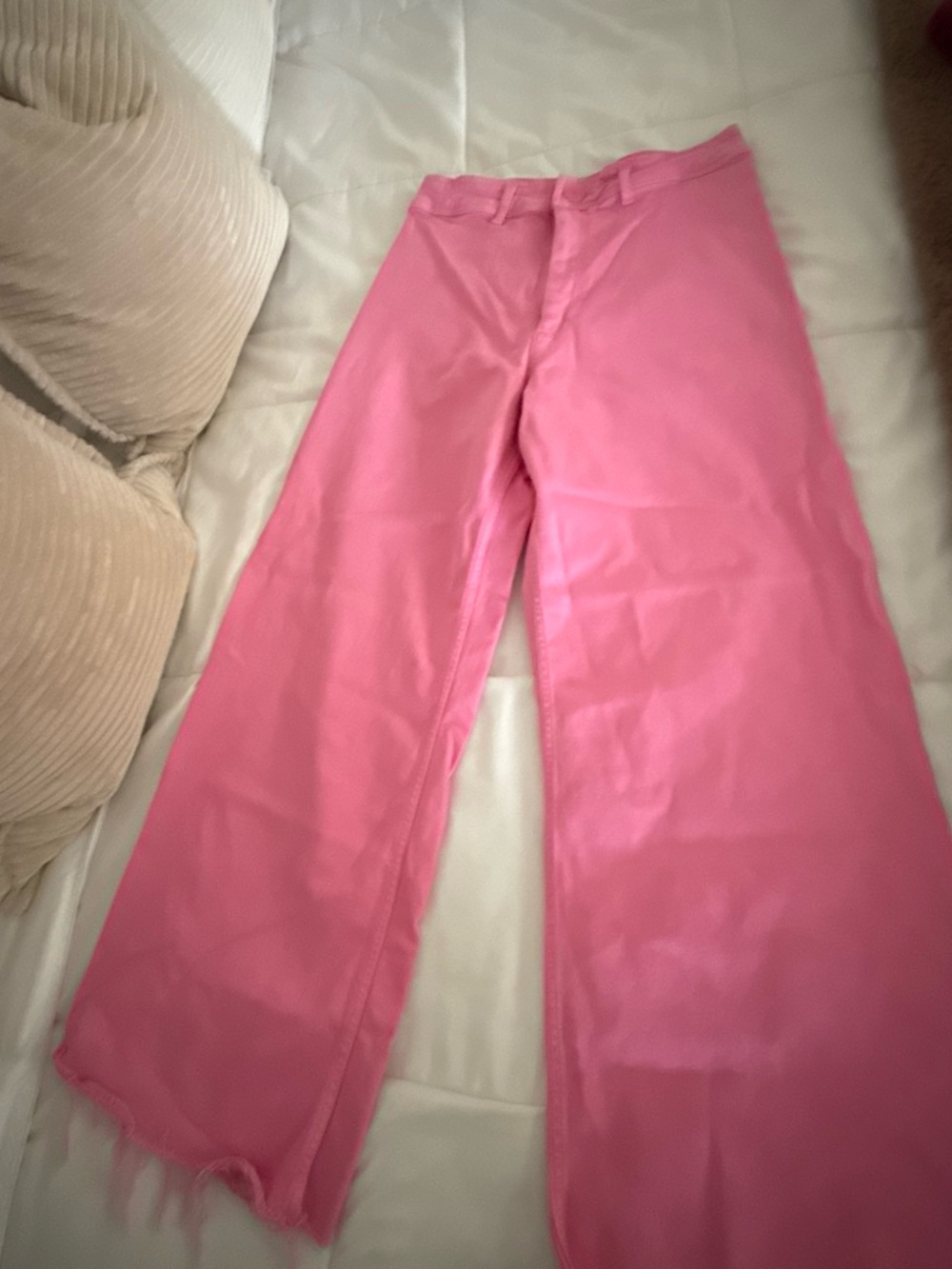 Zara Pink Wide Leg Pants